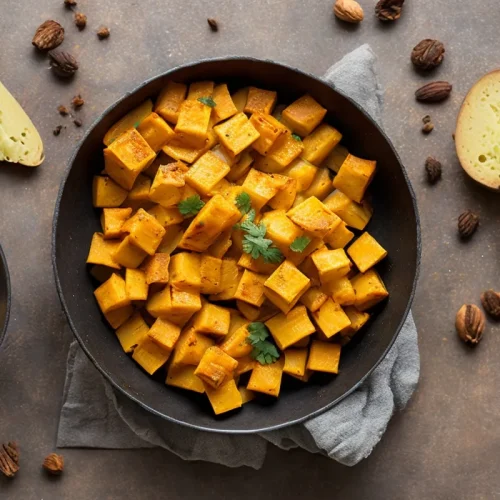 Recette gaufres a la patate douce et curry