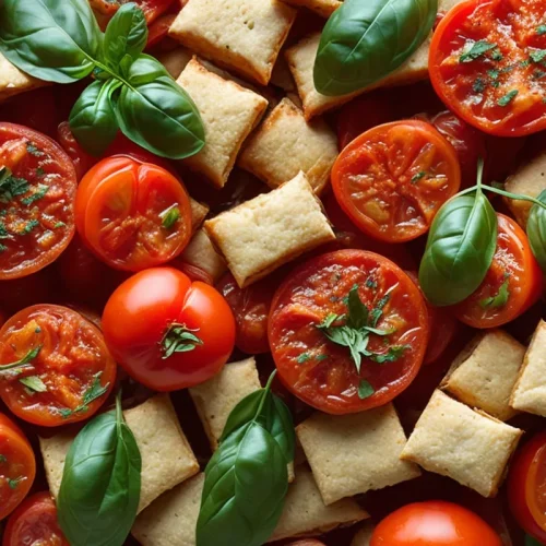 Recette gaufres a la tomate et basilic