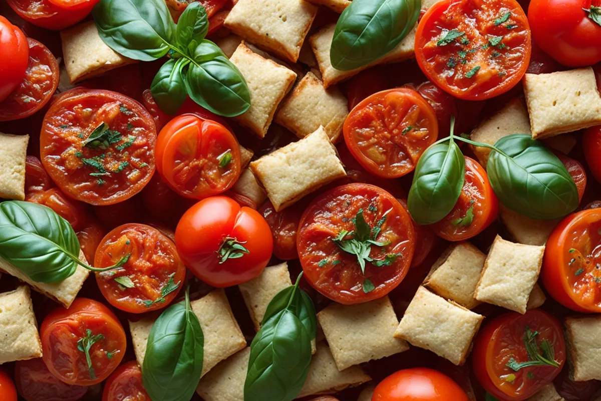 Recette gaufres a la tomate et basilic