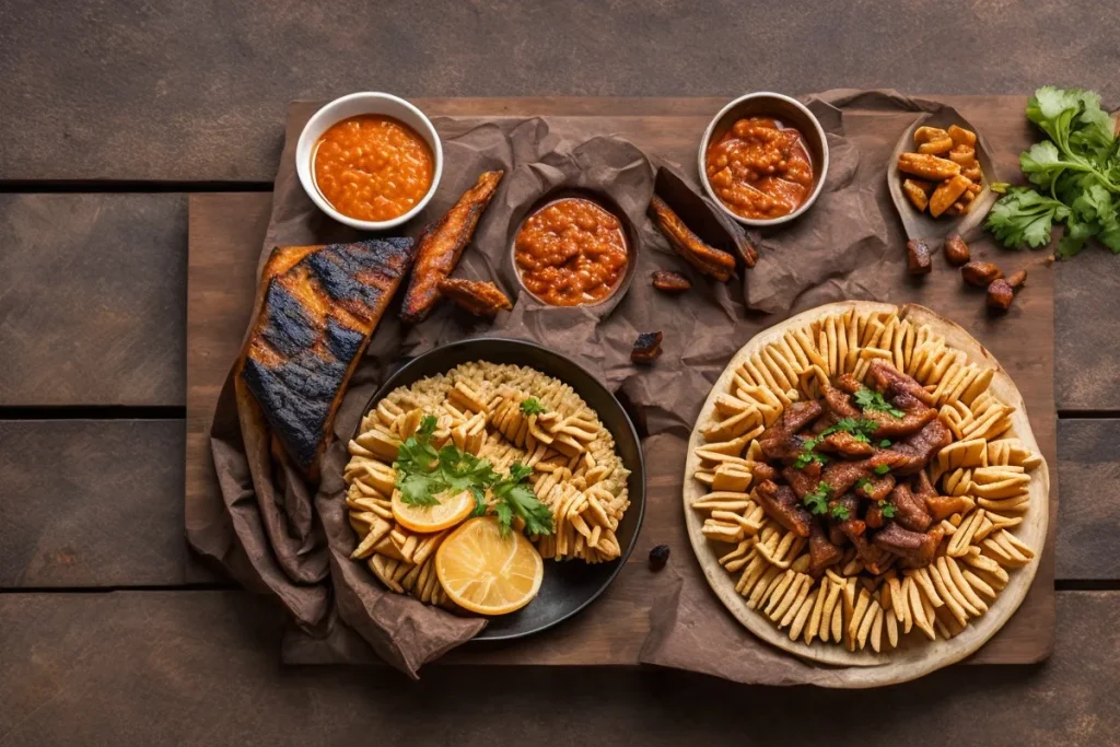 Recette gaufres au boeuf hache et sauce bbq