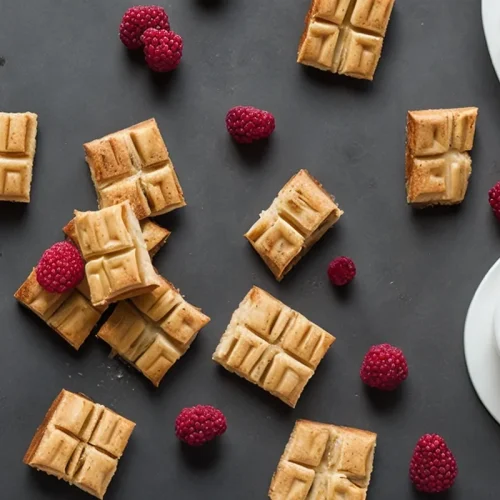 Recette gaufres au chocolat blanc et framboises