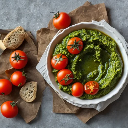 Recette gaufres au pesto et tomates sechees