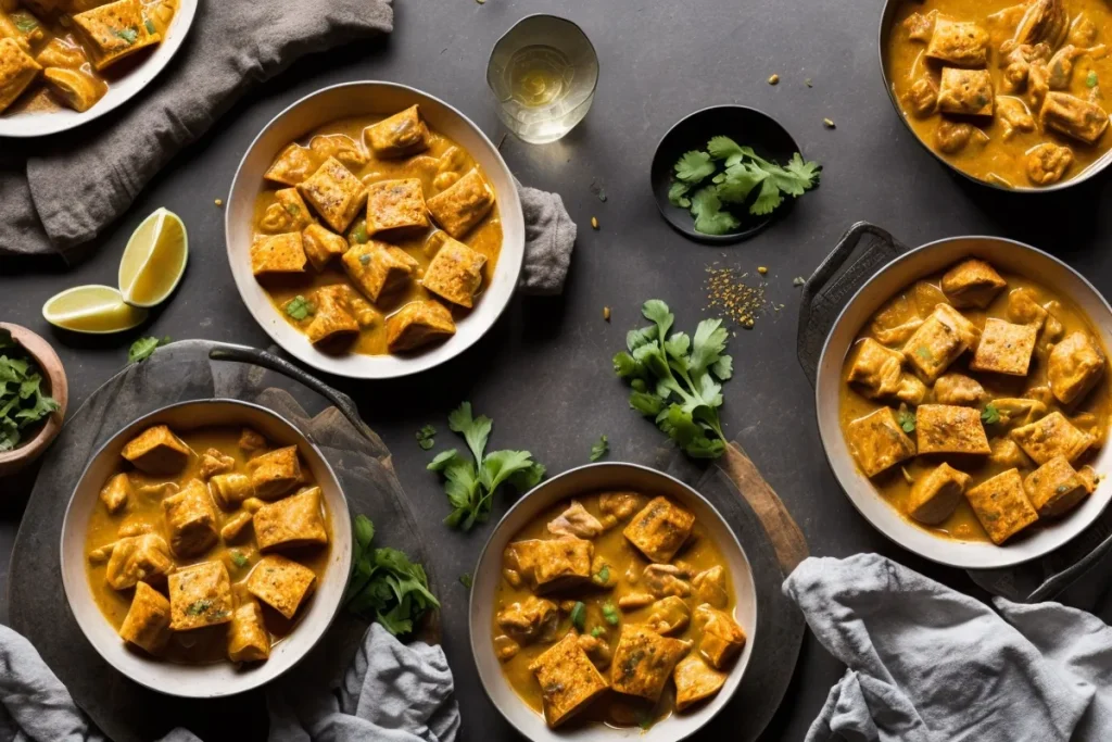 Recette gaufres au poulet curry et coriandre