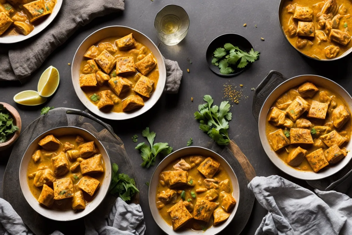 Recette gaufres au poulet curry et coriandre